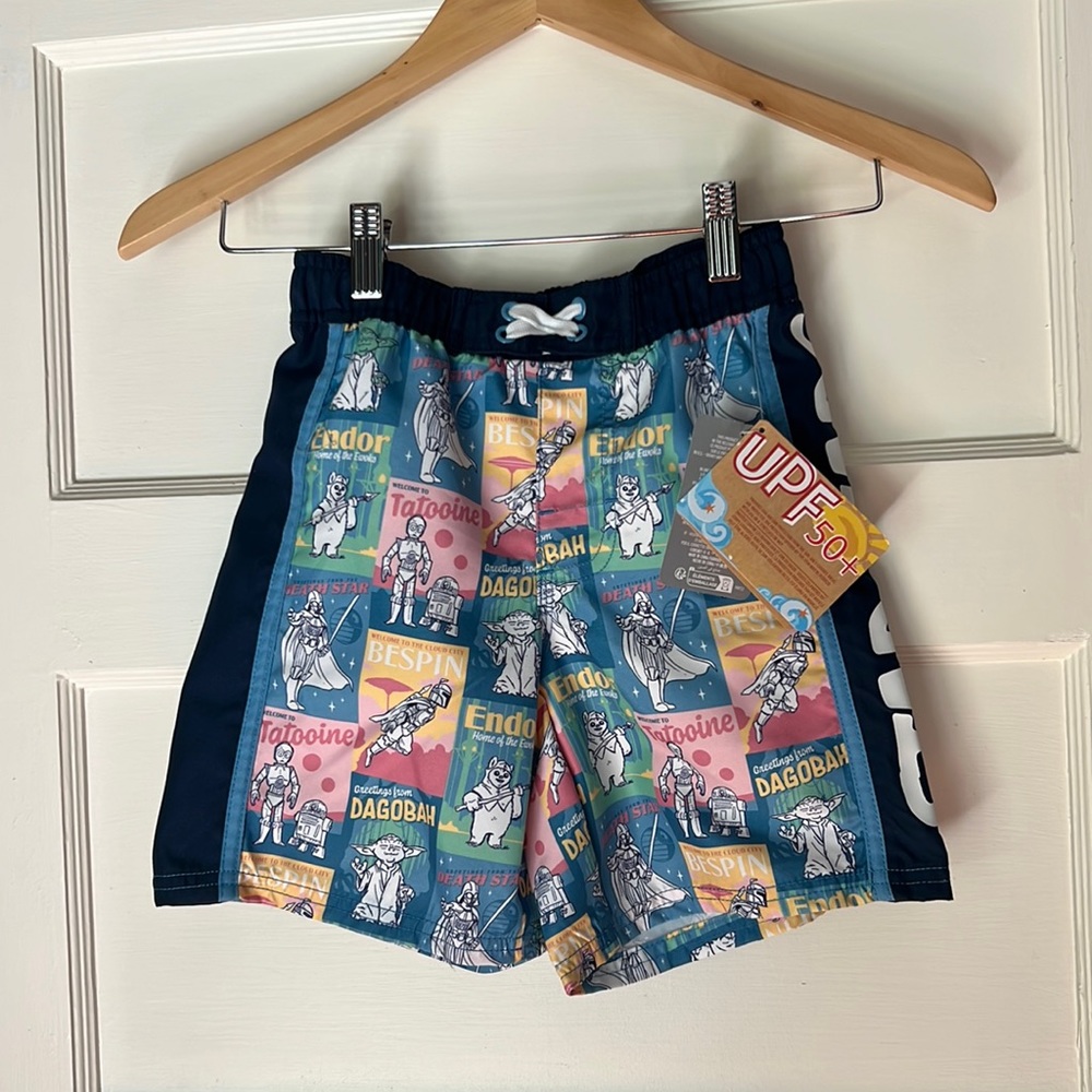 NWT Star Wars swim trunks